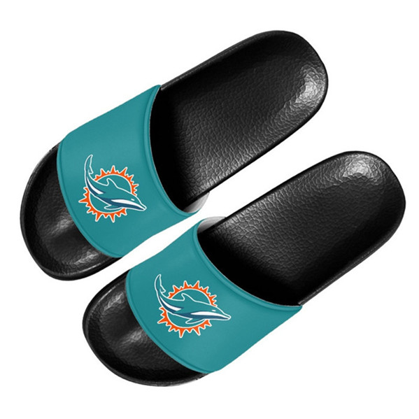 Women's Miami Dolphins Flip Flops 002